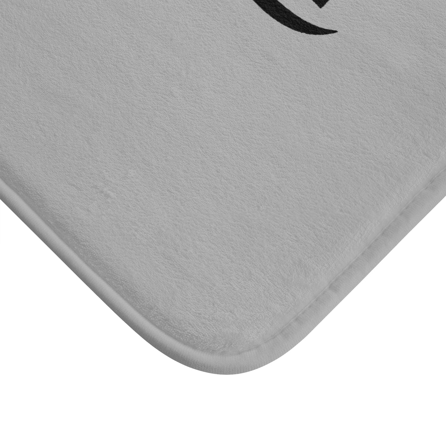 Slippery When Wet (And Willing) - Bathroom Comfort Mat - Light Grey