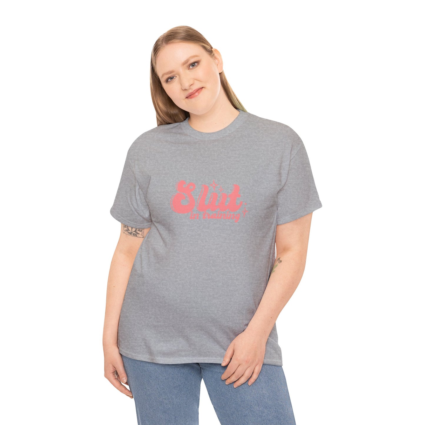 Graphic Tee - Slut In Training - Pink Logo