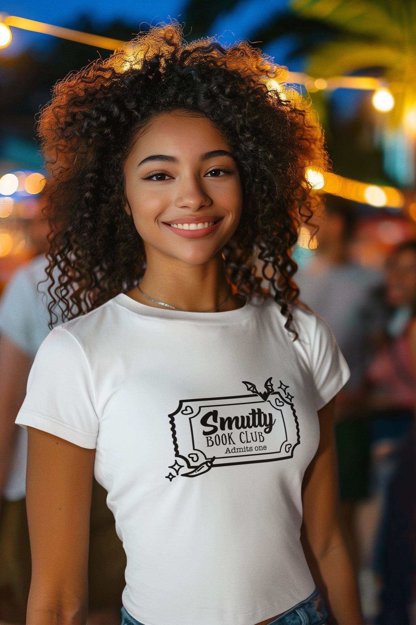 Smutty Book Club Crop Tee