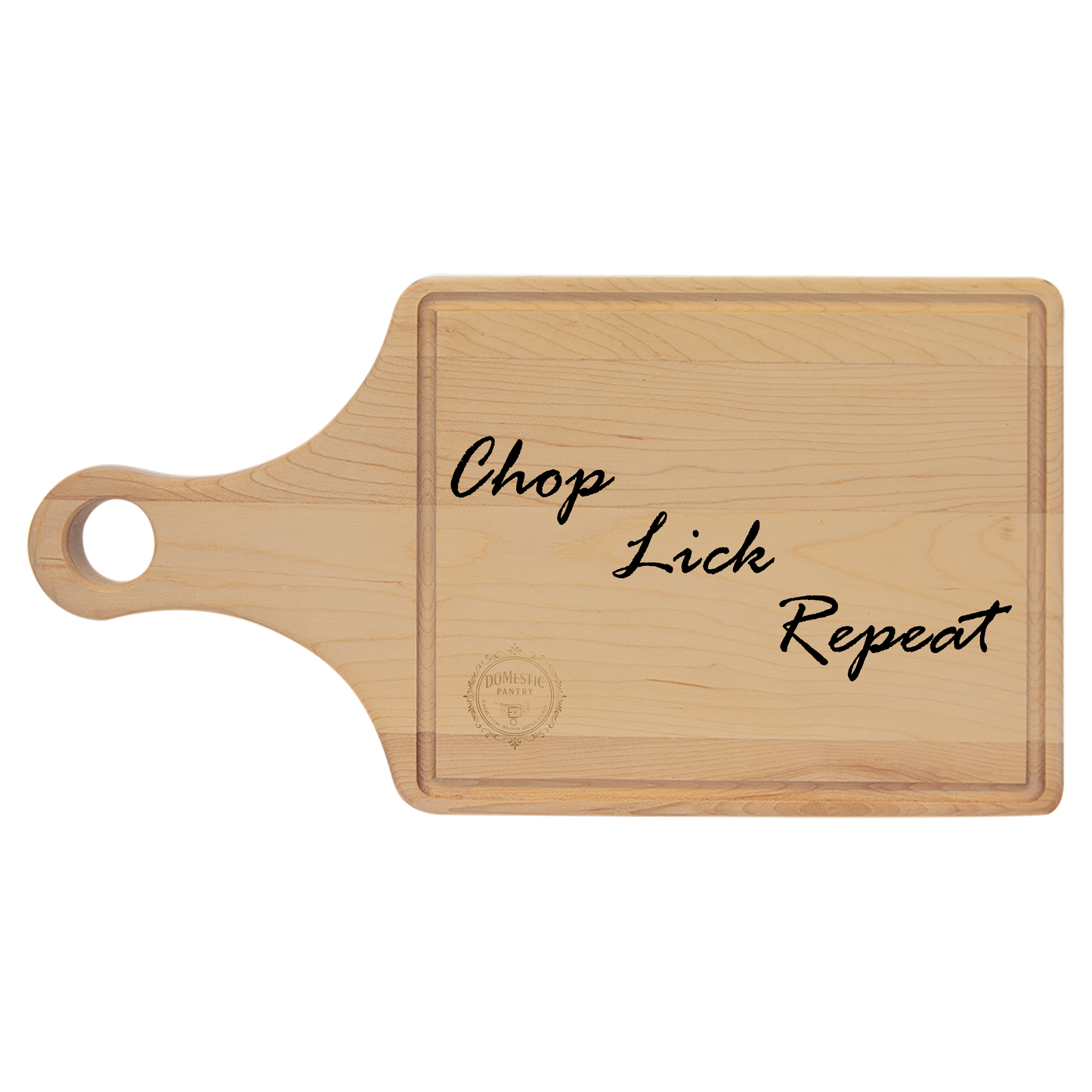 Cutting Board Spank Paddle - Chop, Lick, Repeat