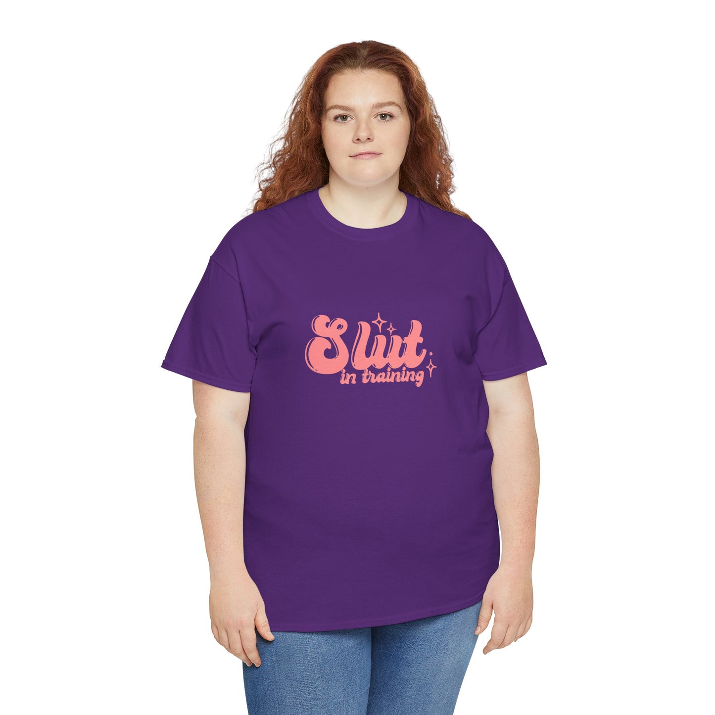 Graphic Tee - Slut In Training - Pink Logo