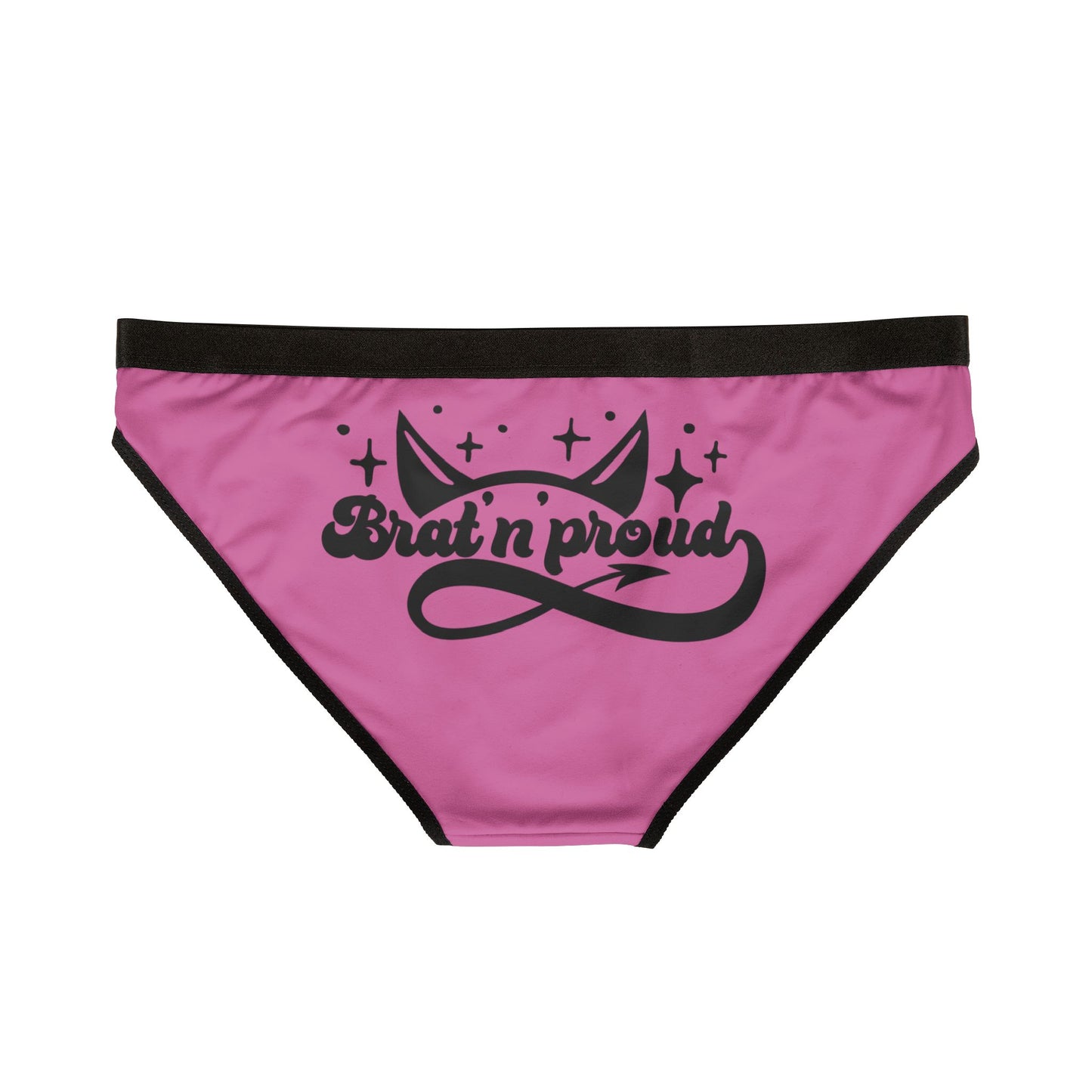 Brat 'n Proud - Women's AOP Underwear, Fun and Playful Lingerie, Perfect Gift for Girlfriends, Celebratory Undergarments