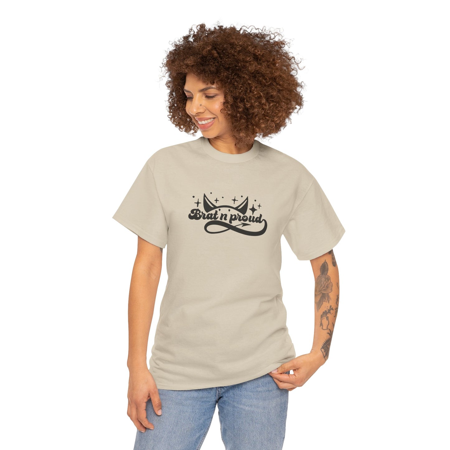 Graphic Tee - Brat n Proud Unisex Heavy Cotton Tee