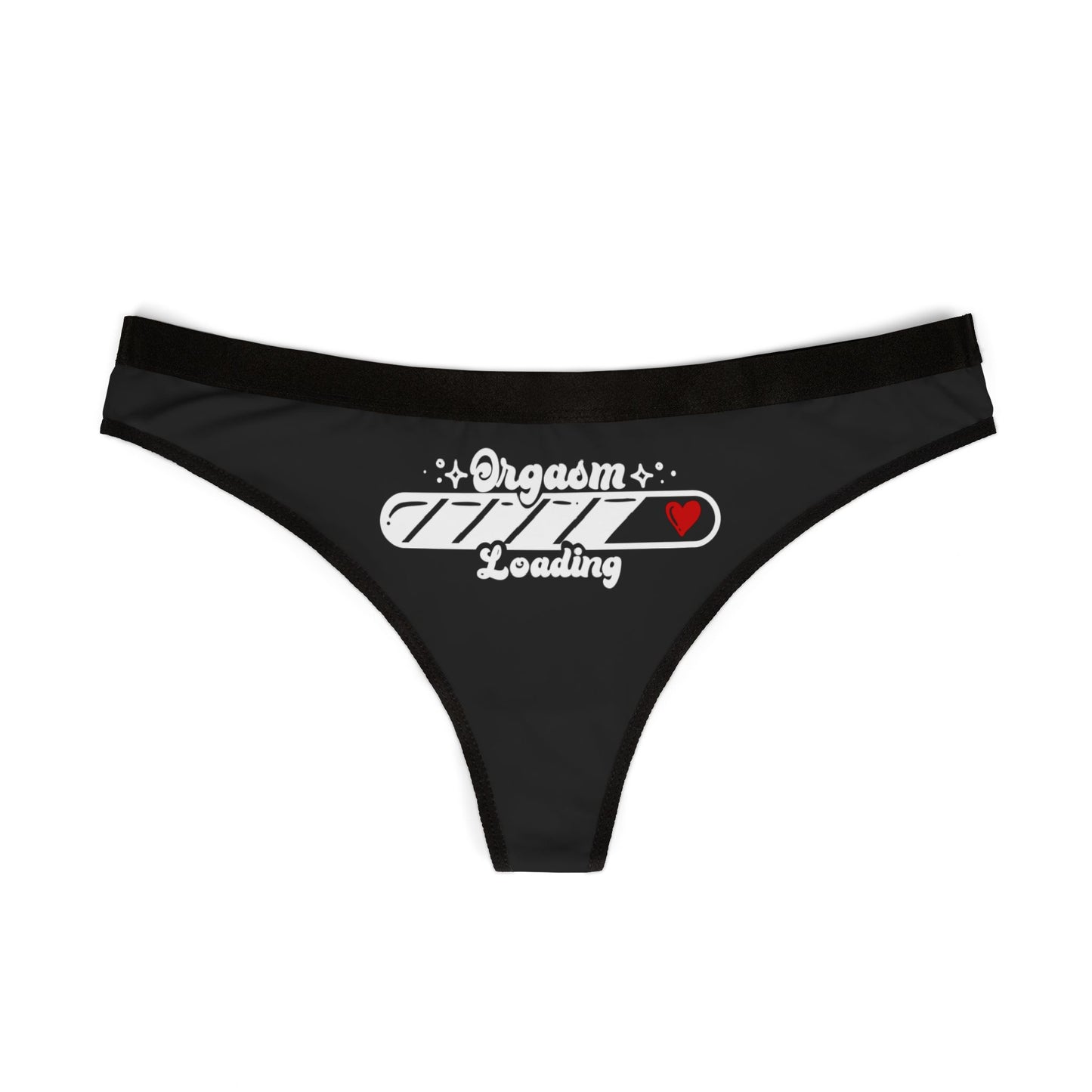 Women’s Thongs - Orgasm Loading - Fun and Cheeky Lingerie for Playful Moments, Perfect Gift for Anniversaries, Honeymoons, Holidays, [...]