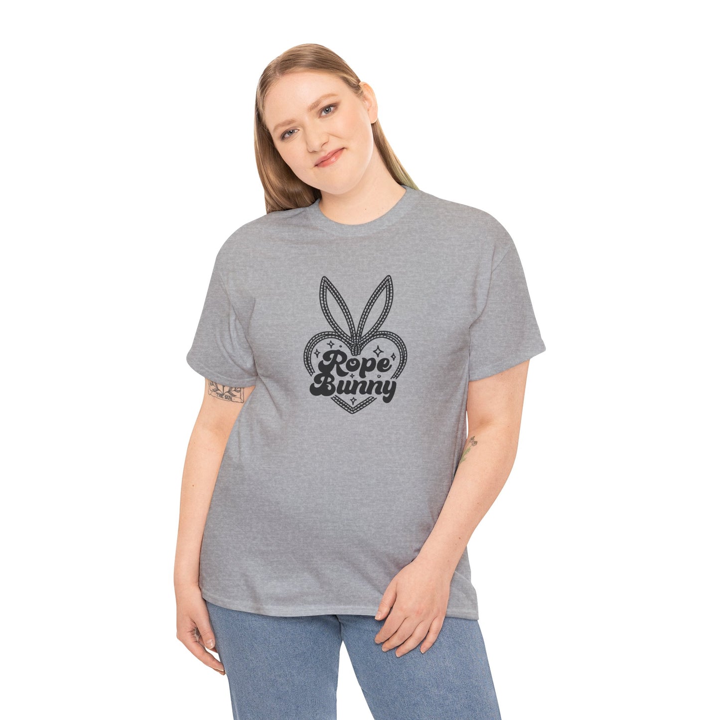 Graphic Tee - Rope Bunny Unisex Heavy Cotton Tee
