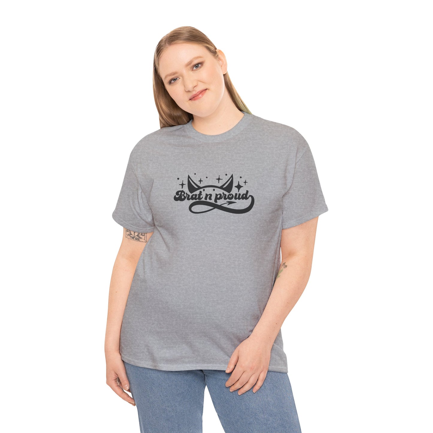 Graphic Tee - Brat n Proud Unisex Heavy Cotton Tee