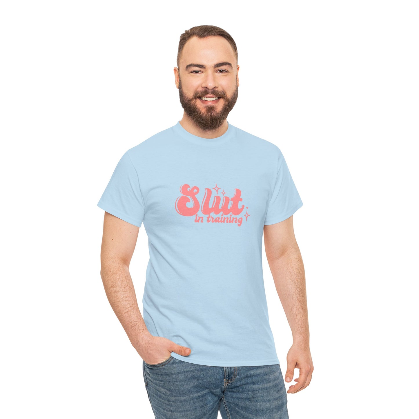 Graphic Tee - Slut In Training - Pink Logo