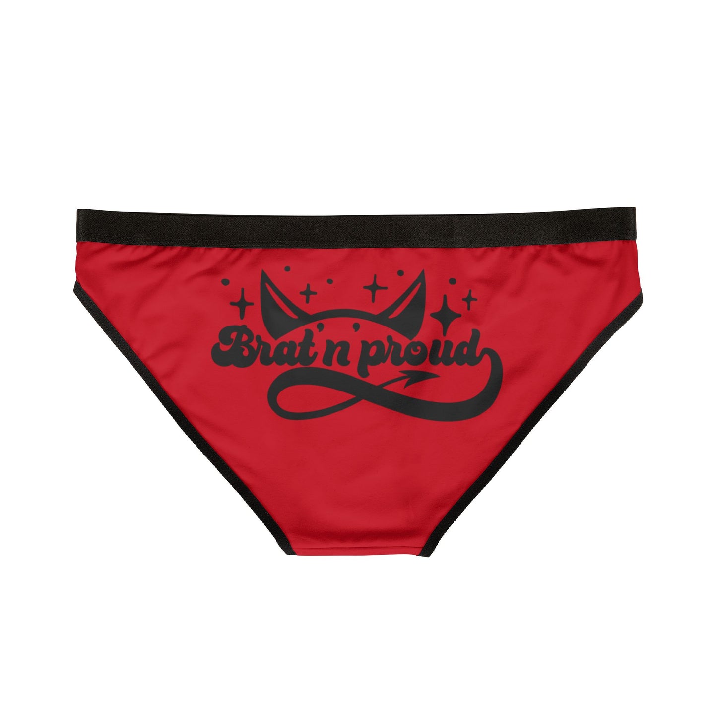 Brat 'n Proud - Women's AOP Underwear, Fun and Playful Lingerie, Perfect Gift for Girlfriends, Celebratory Undergarments