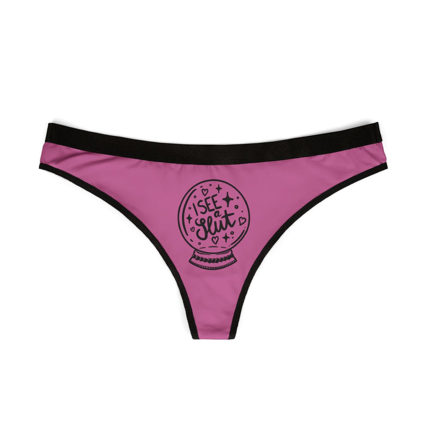 Women’s Thongs - I See A Slut - Fun and Cheeky Lingerie for Playful Moments, Perfect Gift for Anniversaries, Honeymoons, Holidays, [...]