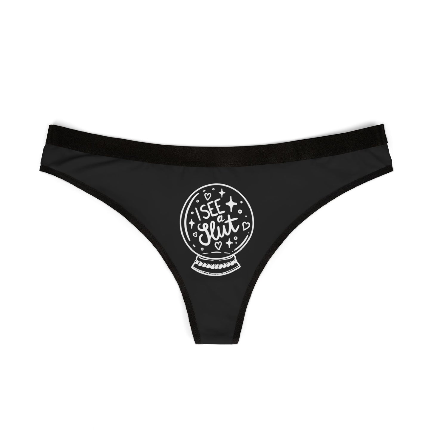 Women’s Thongs - I See A Slut - Fun and Cheeky Lingerie for Playful Moments, Perfect Gift for Anniversaries, Honeymoons, Holidays, [...]