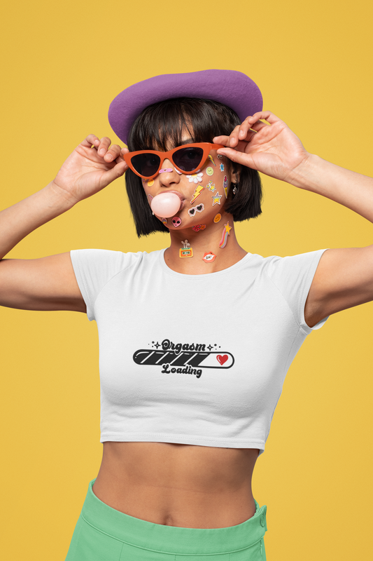 Orgasm Loading Crop Top Tee