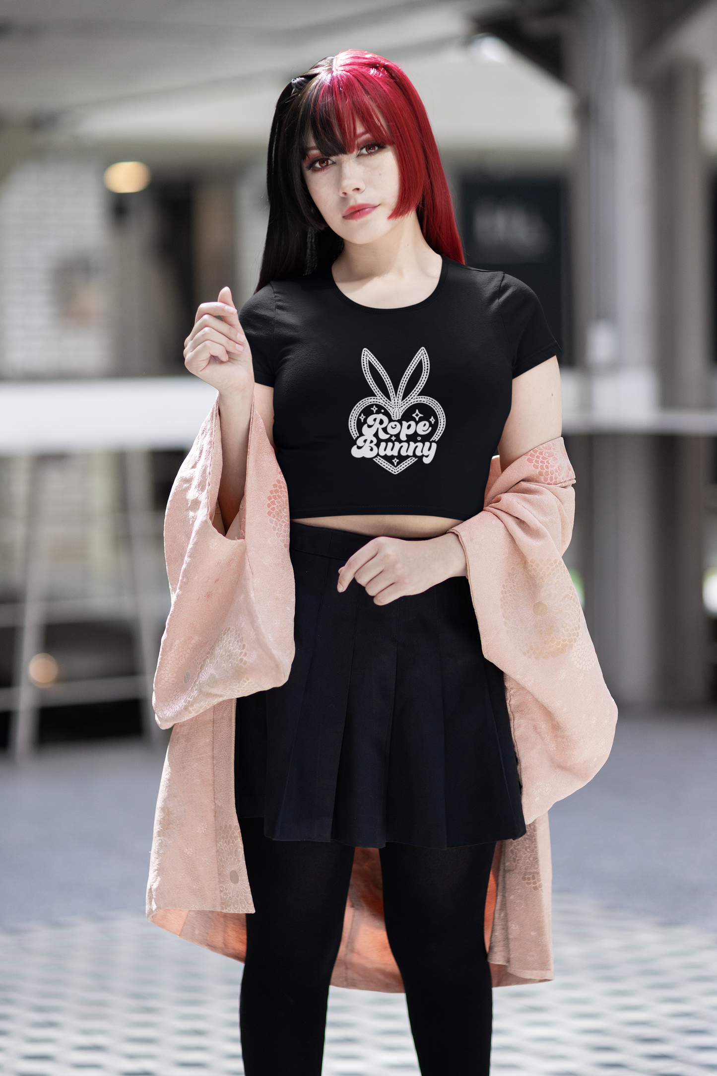 Rope Bunny Crop Tee