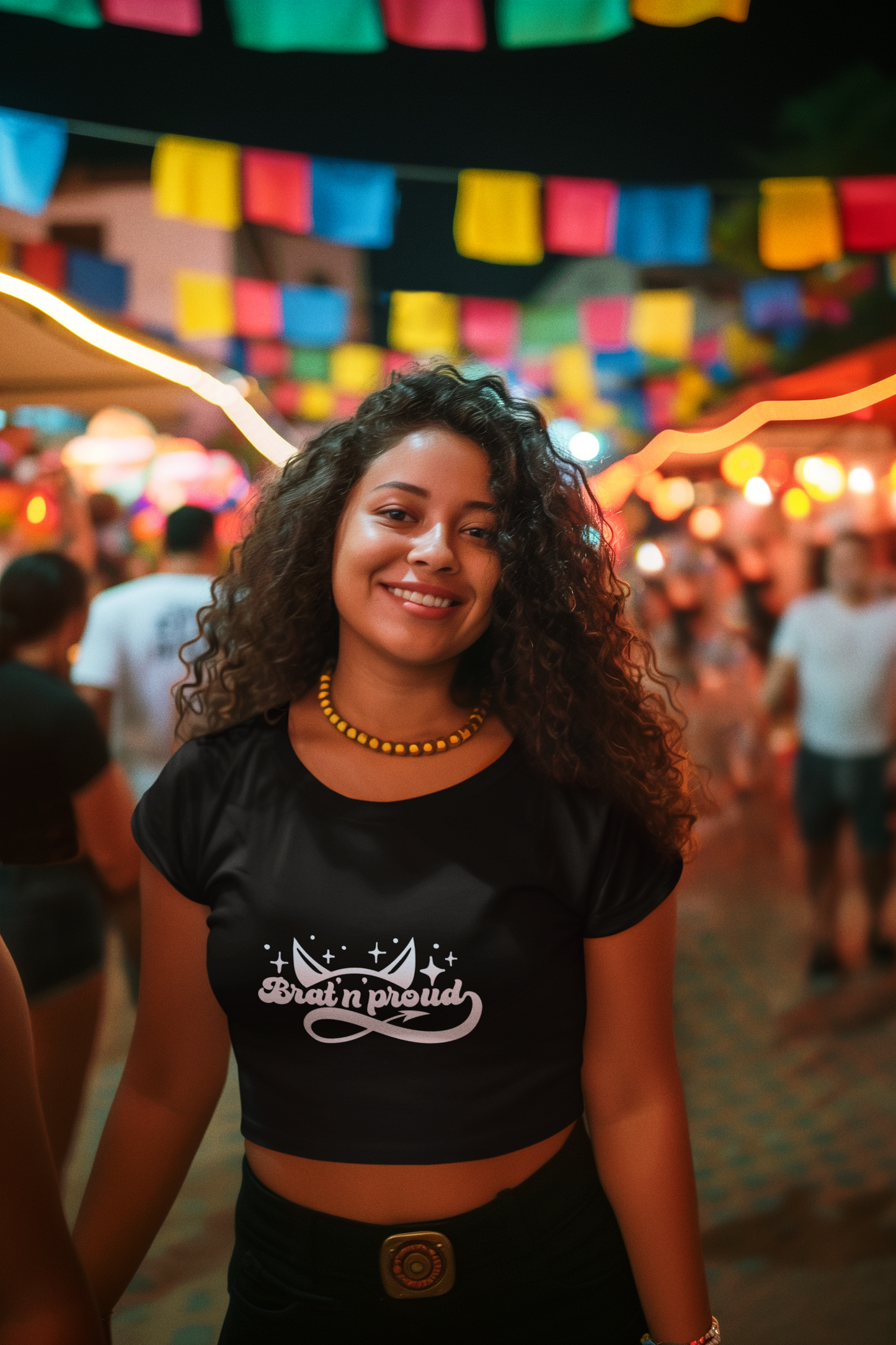 Brat n Proud Crop Tee