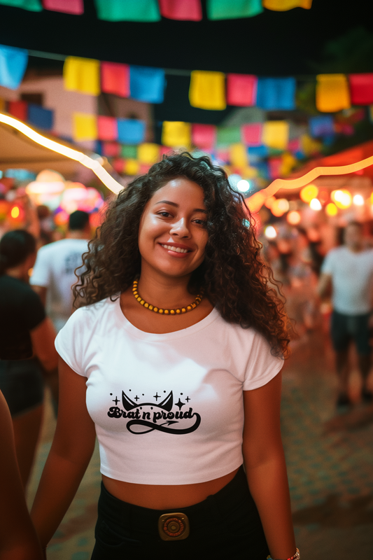Brat n Proud Crop Tee