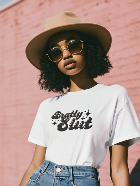 Graphic Tee - Bratty Slut Design