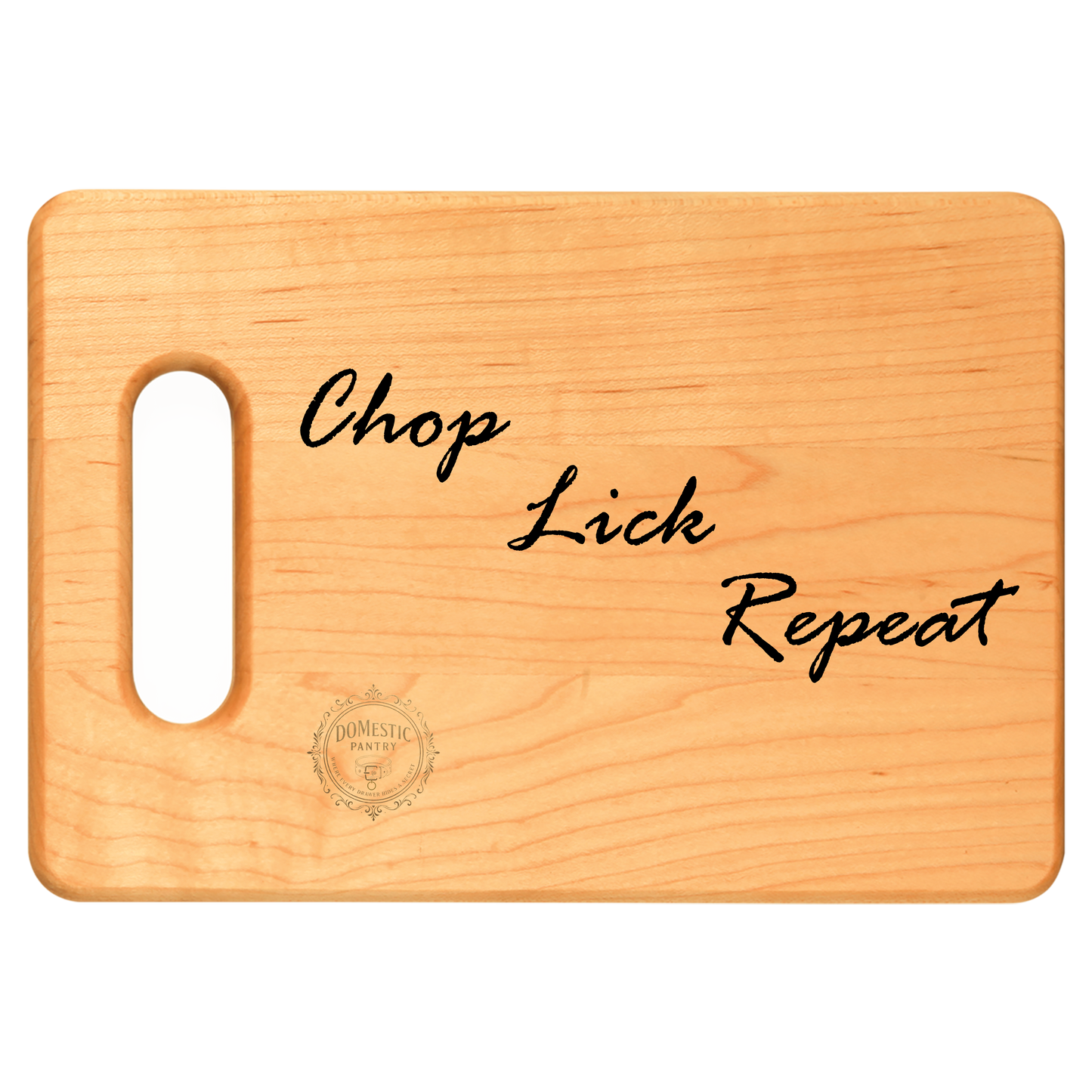 Cutting Board Spank Paddle - Chop, Lick, Repeat