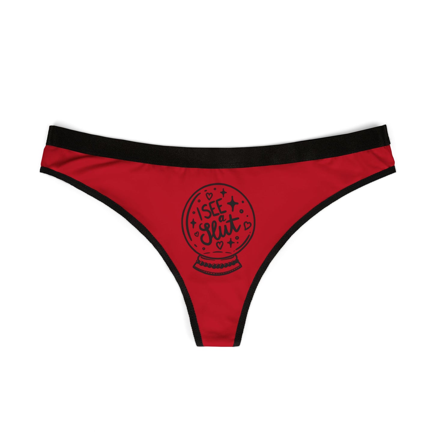 Women’s Thongs - I See A Slut - Fun and Cheeky Lingerie for Playful Moments, Perfect Gift for Anniversaries, Honeymoons, Holidays, [...]