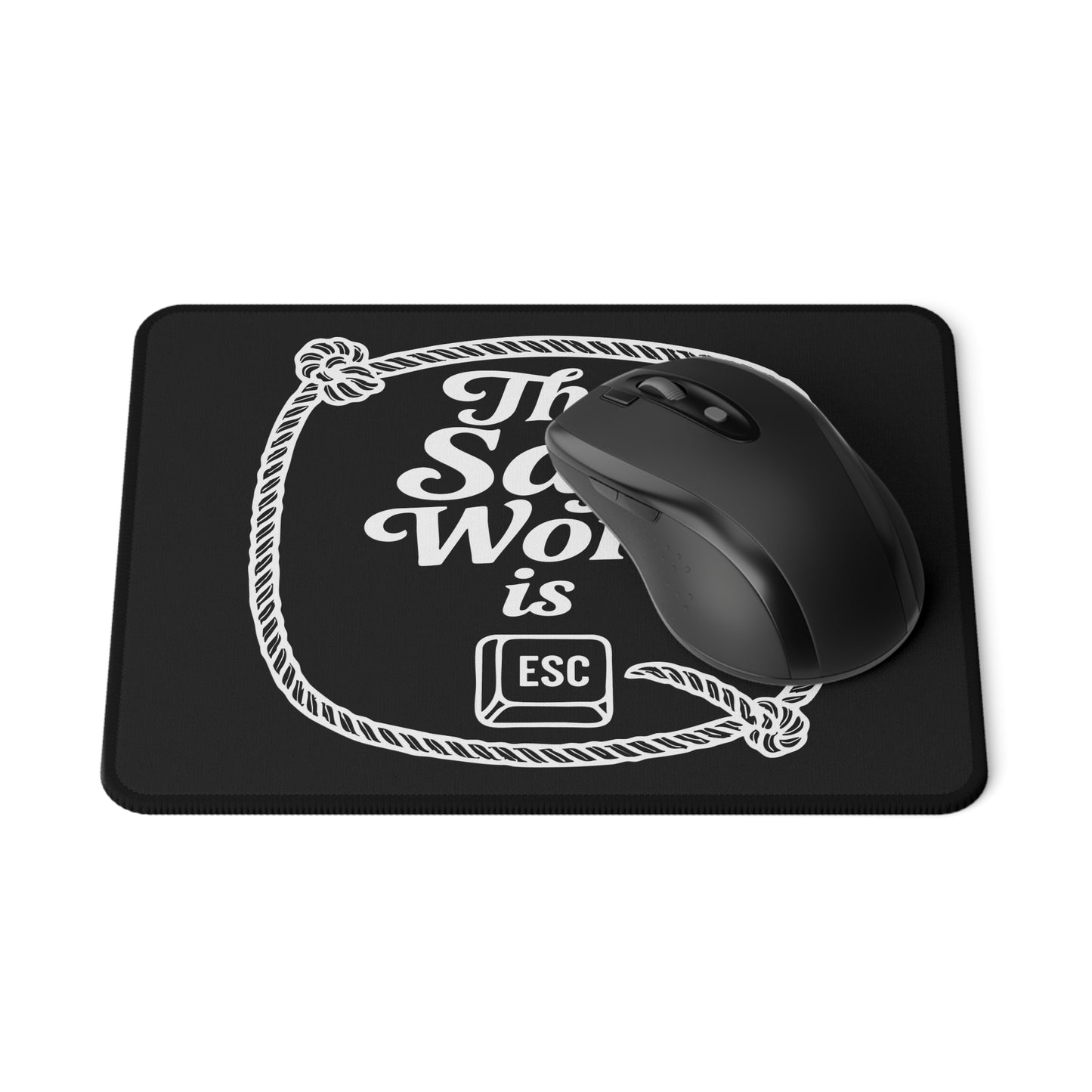 Mouse Pad - Safe Word Esc Kinky Bondage Sexy NSFW Design