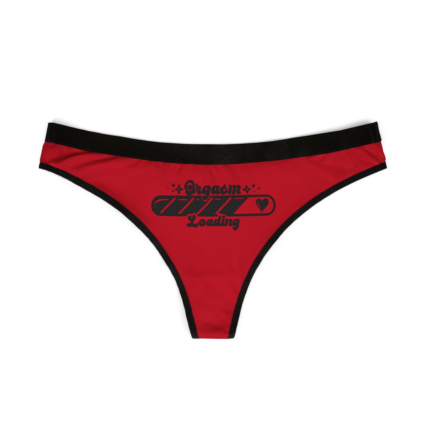 Women’s Thongs - Orgasm Loading - Fun and Cheeky Lingerie for Playful Moments, Perfect Gift for Anniversaries, Honeymoons, Holidays, [...]