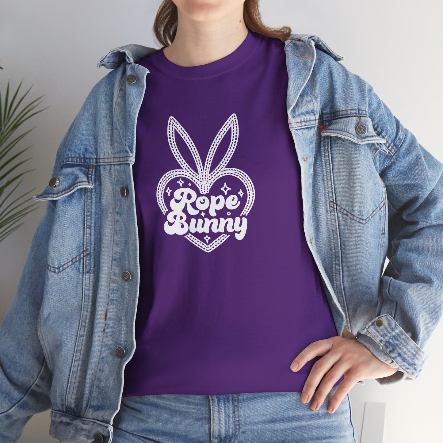 Graphic Tee - Rope Bunny Unisex Heavy Cotton Tee