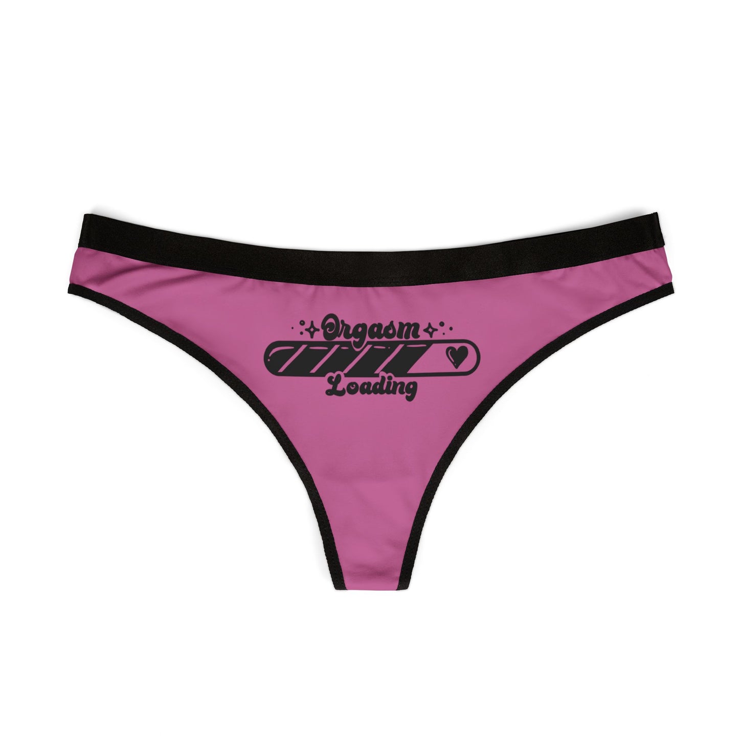 Women’s Thongs - Orgasm Loading - Fun and Cheeky Lingerie for Playful Moments, Perfect Gift for Anniversaries, Honeymoons, Holidays, [...]