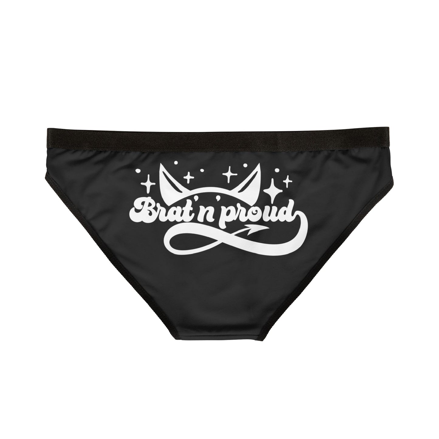Brat 'n Proud - Women's AOP Underwear, Fun and Playful Lingerie, Perfect Gift for Girlfriends, Celebratory Undergarments