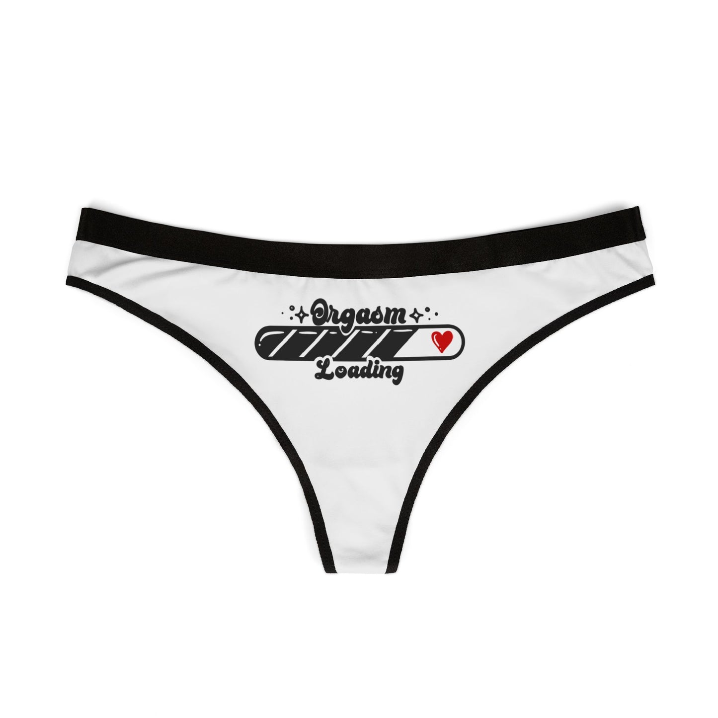 Women’s Thongs - Orgasm Loading - Fun and Cheeky Lingerie for Playful Moments, Perfect Gift for Anniversaries, Honeymoons, Holidays, [...]
