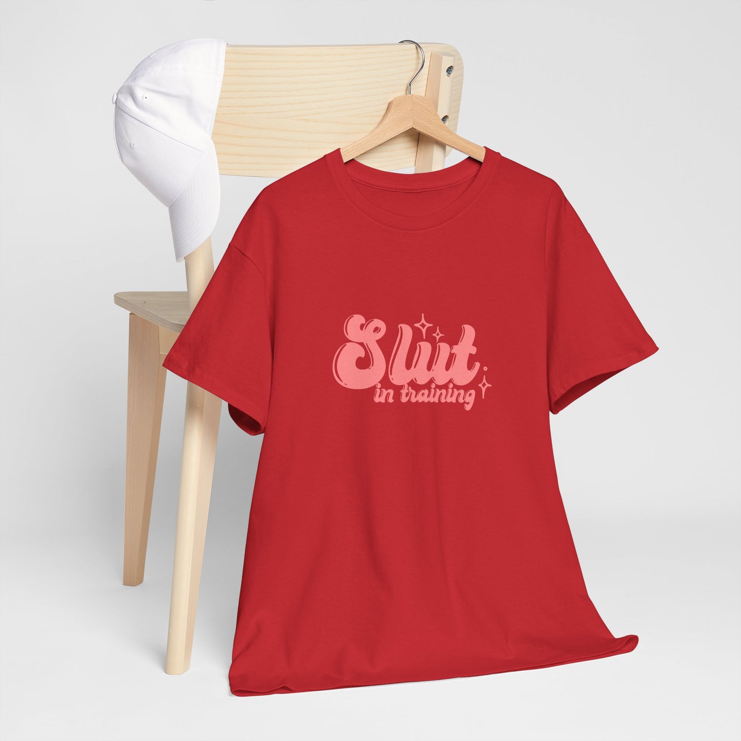 Graphic Tee - Slut In Training - Pink Logo