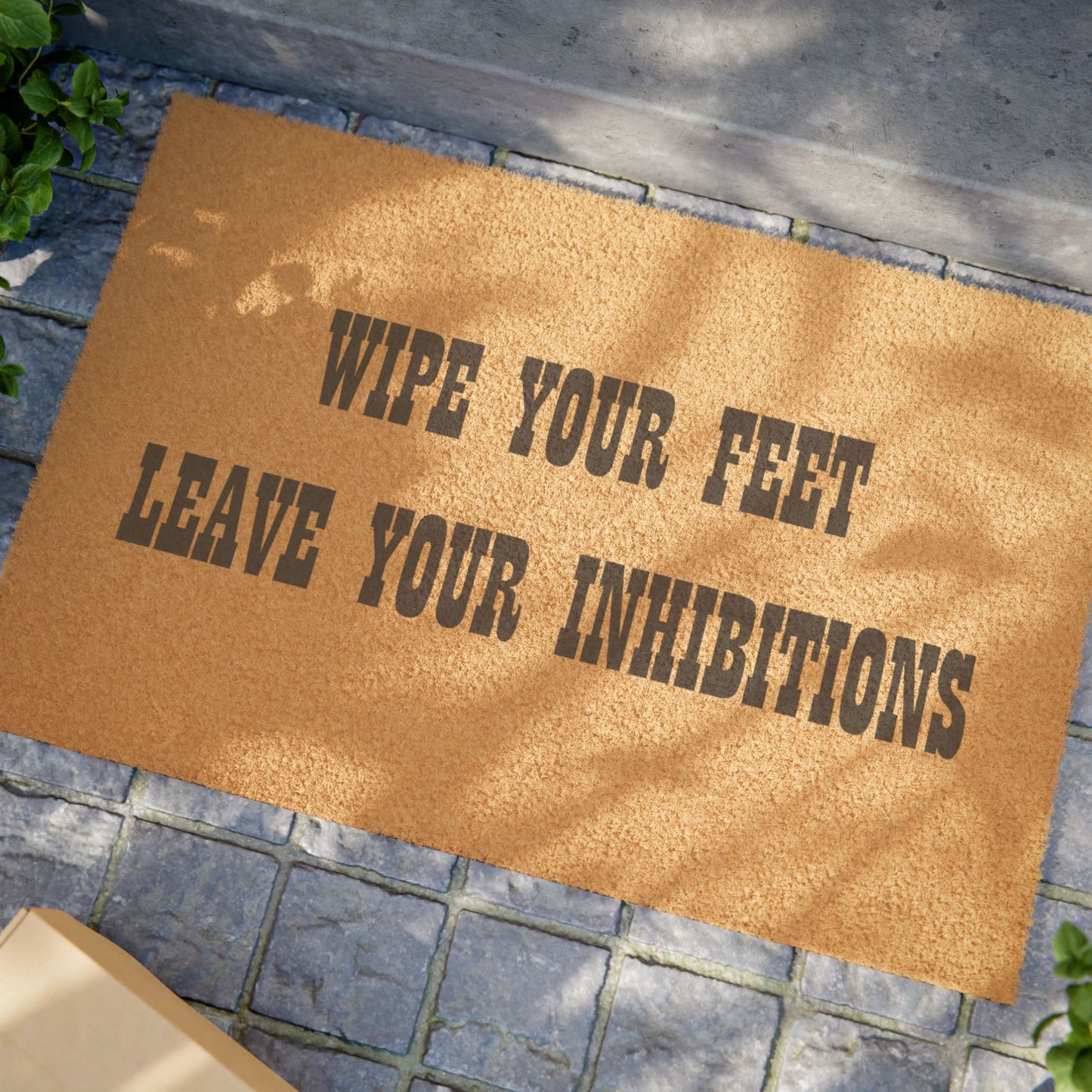 Wipe Your Feet Leave Your Inhibitions - Welcome Doormat