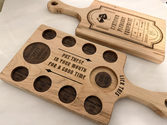 Certified Pleasure Shot Board