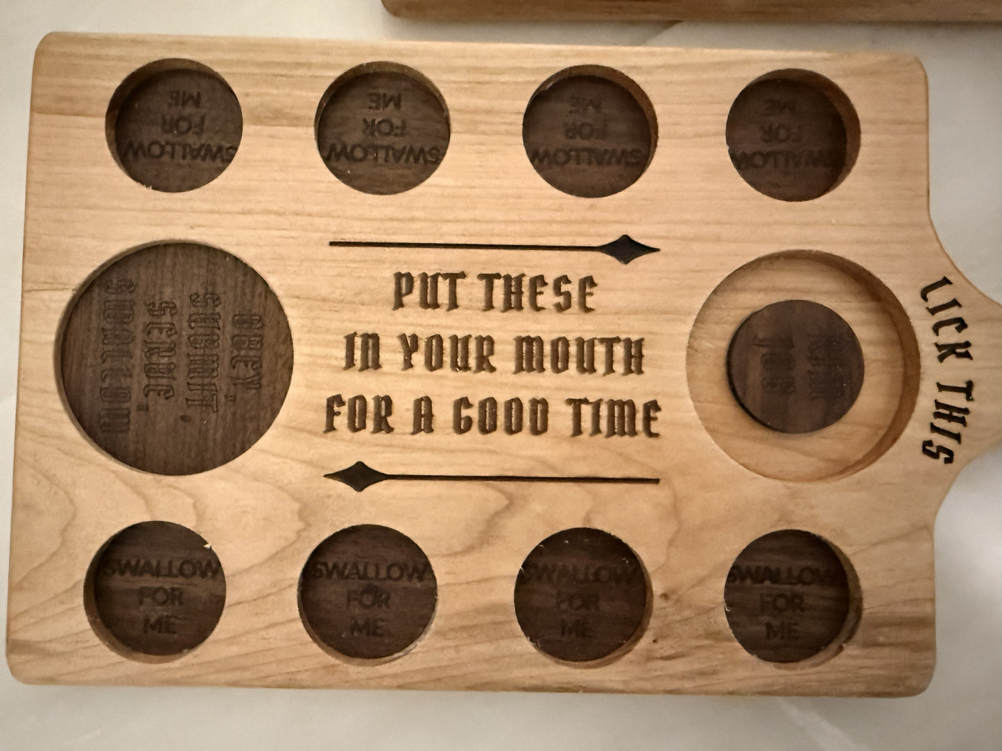 Certified Pleasure Shot Board