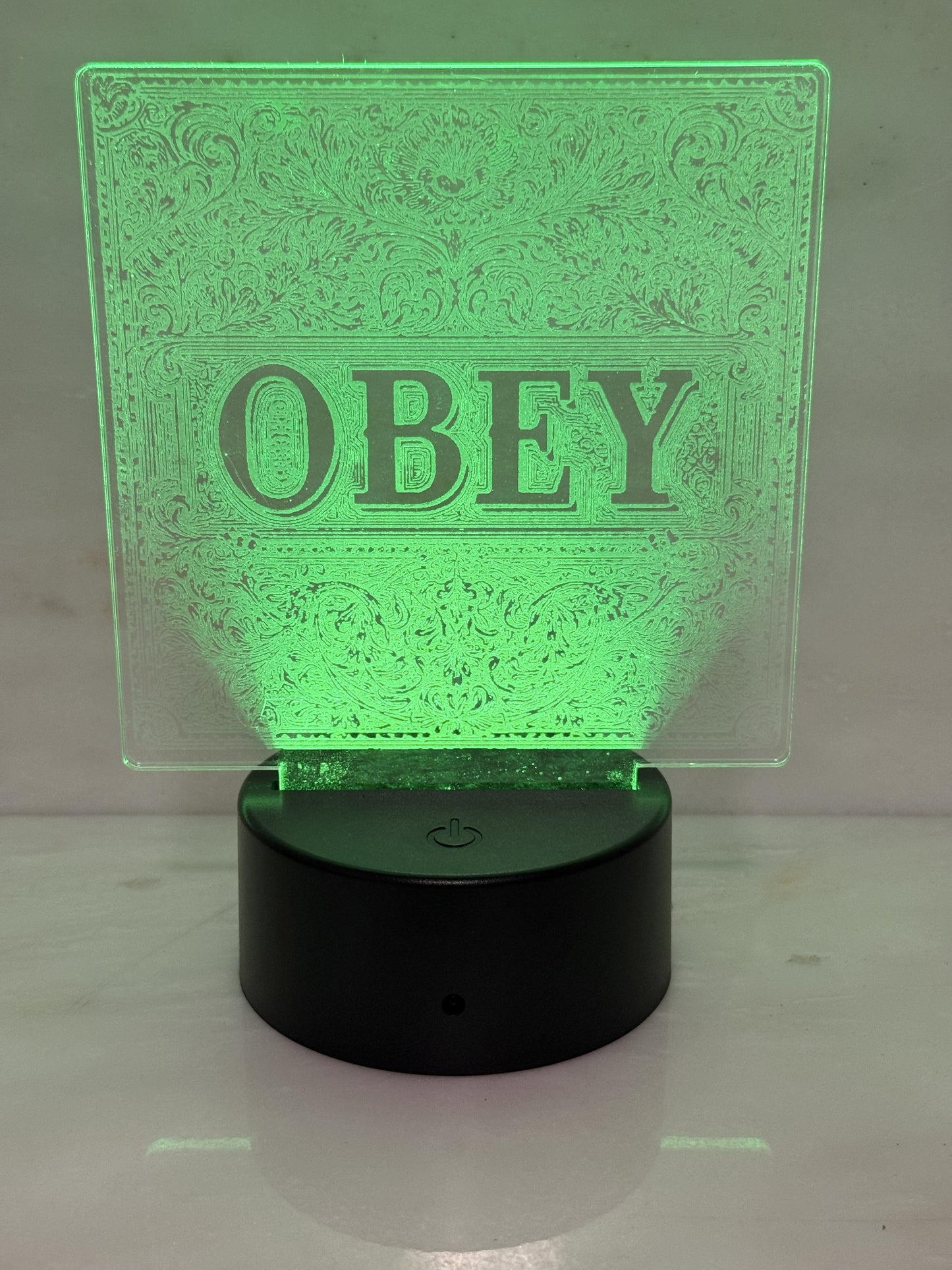 DOMestic Pantry LED Acrylic Night Light – “Punishment Pending” & Other Kinky Mood Designs