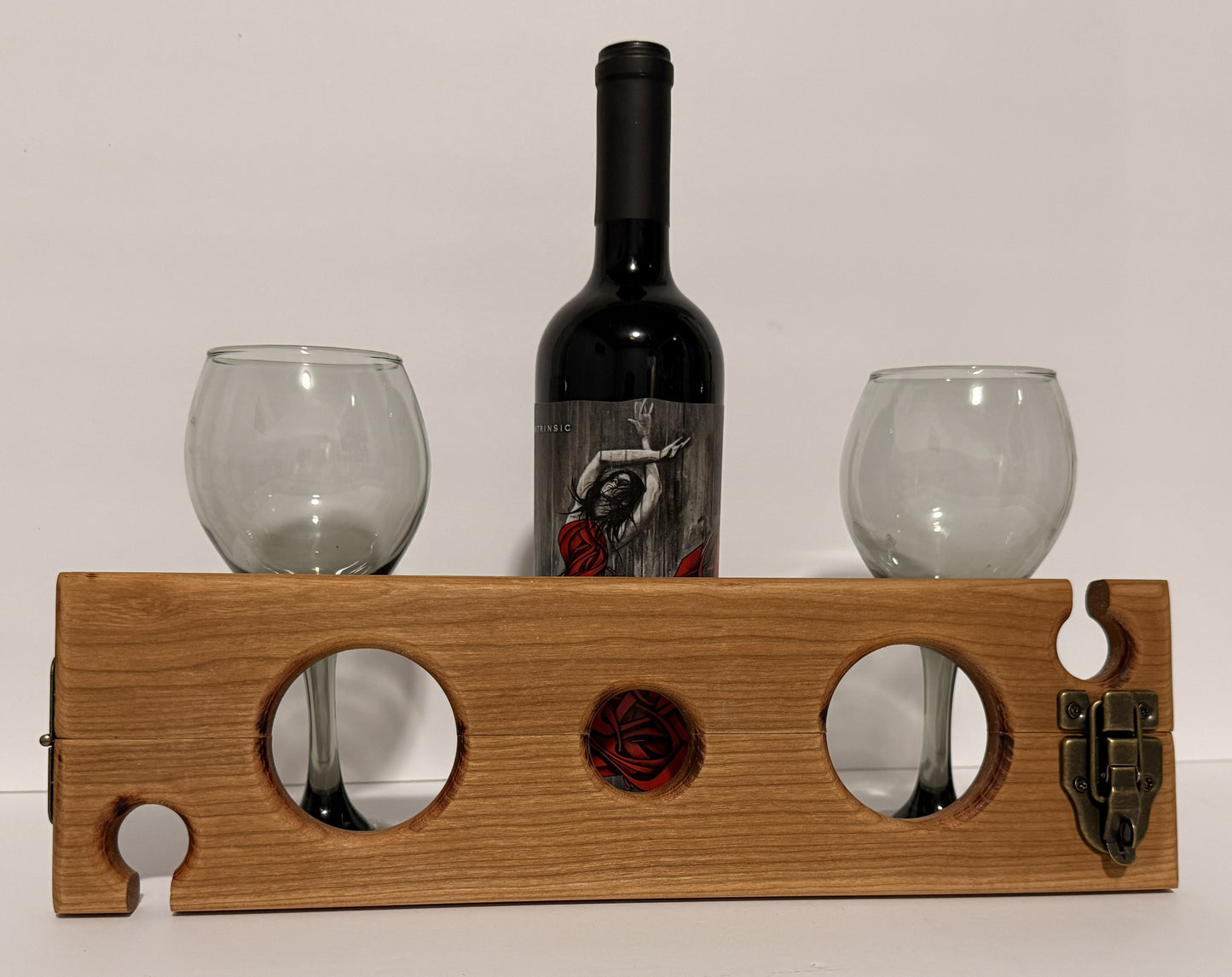 “Pour & Restrain” — DOMestic Pantry Wine Glass & Bottle Holder with Wrist Bondage Stock
